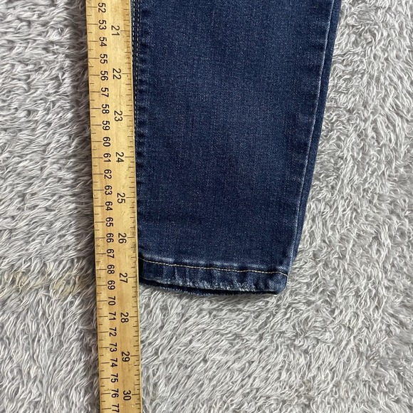 KanCan Jeans Womens Size 28 Skinny Style Stretch Distressed Blue Denim Dark Wash - Picture 5 of 7